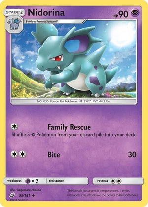 Pokemon TCG - SM - Team Up - Nidorina - 55/181