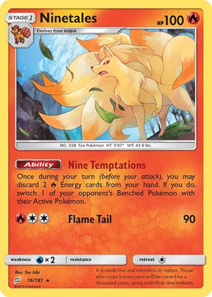Pokemon TCG - SM - Team Up - Ninetales - 16/181