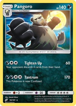 Pokemon TCG - SM - Team Up - Pangoro - 94/181