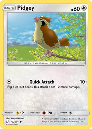 Pokemon TCG - SM - Team Up - Pidgey - 122/181