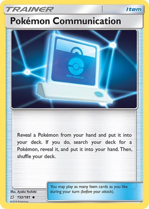 Pokemon TCG - SM - Team Up - Pokemon Communication - 152/181 - Reverse Holofoil