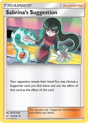 Pokemon TCG - SM - Team Up - Sabrina's Suggestion - 154/181