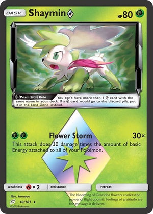 Pokemon TCG - SM - Team Up - Shaymin Prism Star - 10/181 - Holofoil