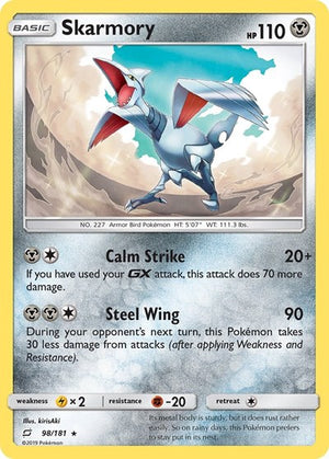 Pokemon TCG - SM - Team Up - Skarmory - 98/181 - Reverse Holofoil