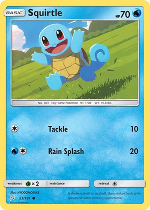 Pokemon TCG - SM - Team Up - Squirtle - 23/181