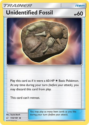 Pokemon TCG - SM - Team Up - Unidentified Fossil - 155/181