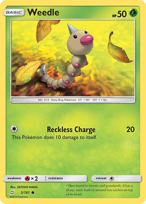 Pokemon TCG - SM - Team Up - Weedle - 3/181