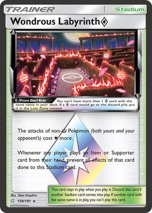 Pokemon TCG - SM - Team Up - Wondrous Labyrinth Prism Star - 158/181 - Holofoil