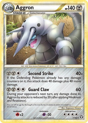 Pokemon TCG - Triumphant - Aggron - 1/102 - Holofoil