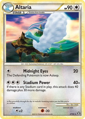 Pokemon TCG - Triumphant - Altaria - 2/102 - Reverse Holofoil