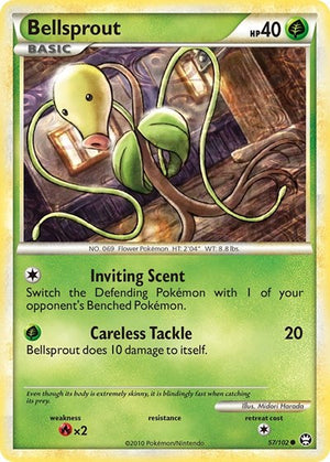 Pokemon TCG - Triumphant - Bellsprout - 57/102 - Reverse Holofoil