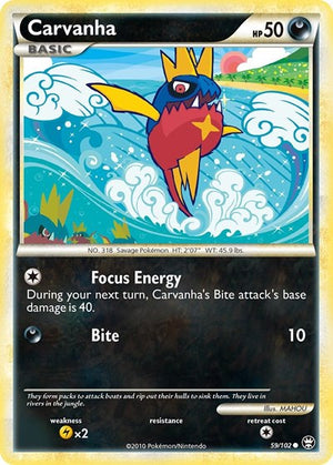 Pokemon TCG - Triumphant - Carvanha - 59/102