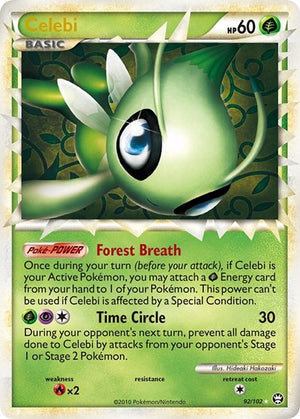 Pokemon TCG - Triumphant - Celebi - 92/102 - Holofoil