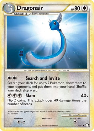 Pokemon TCG - Triumphant - Dragonair - 32/102 - Reverse Holofoil