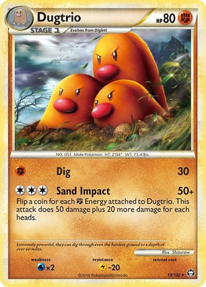 Pokemon TCG - Triumphant - Dugtrio - 19/102