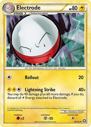 Pokemon TCG - Triumphant - Electrode - 34/102