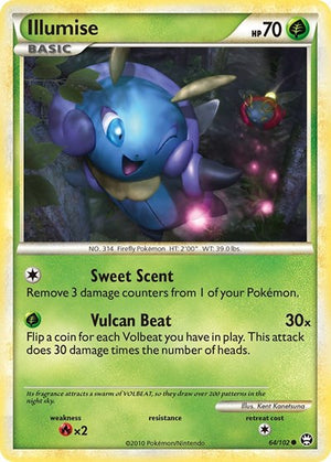 Pokemon TCG - Triumphant - Illumise - 64/102 - Reverse Holofoil