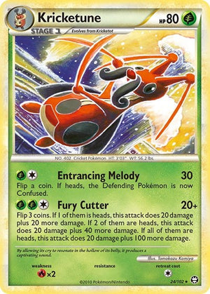 Pokemon TCG - Triumphant - Kricketune - 24/102 - Reverse Holofoil