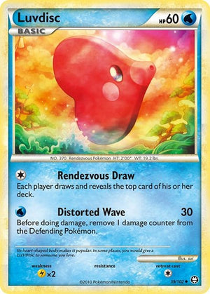 Pokemon TCG - Triumphant - Luvdisc - 39/102 - Reverse Holofoil
