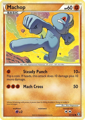 Pokemon TCG - Triumphant - Machop - 67/102 - Reverse Holofoil