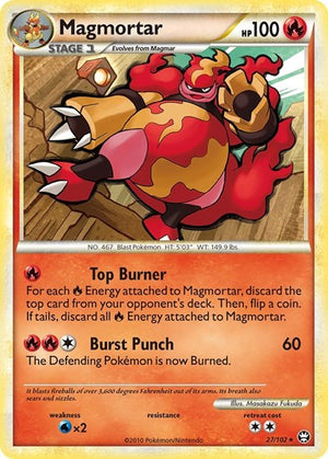 Pokemon TCG - Triumphant - Magmortar - 27/102