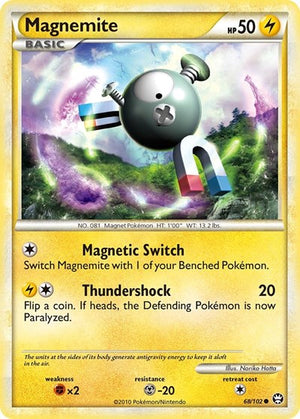 Pokemon TCG - Triumphant - Magnemite - 68/102 - Reverse Holofoil