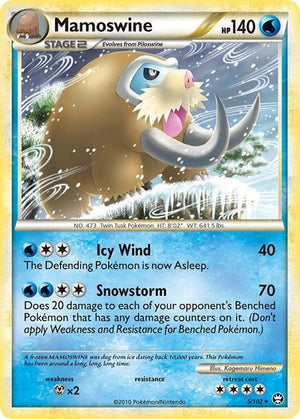 Pokemon TCG - Triumphant - Mamoswine - 5/102 - Reverse Holofoil
