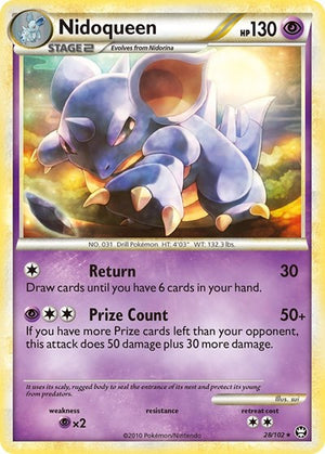 Pokemon TCG - Triumphant - Nidoqueen - 28/102 - Reverse Holofoil