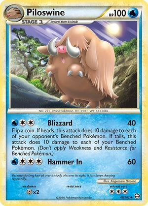 Pokemon TCG - Triumphant - Piloswine - 48/102