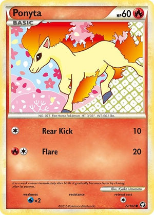 Pokemon TCG - Triumphant - Ponyta - 72/102