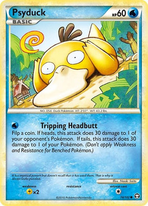 Pokemon TCG - Triumphant - Psyduck - 74/102 - Reverse Holofoil