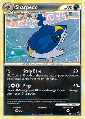 Pokemon TCG - Triumphant - Sharpedo - 30/102