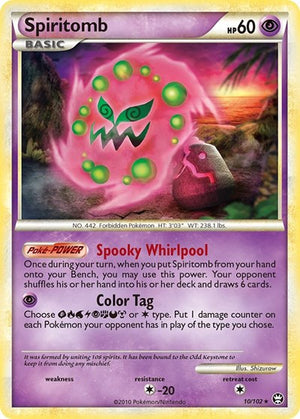 Pokemon TCG - Triumphant - Spiritomb - 10/102 - Reverse Holofoil