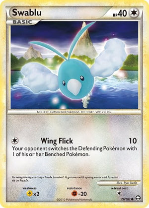 Pokemon TCG - Triumphant - Swablu - 78/102 - Reverse Holofoil