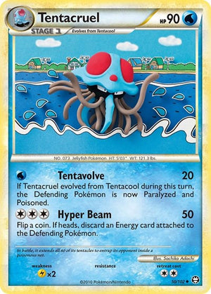 Pokemon TCG - Triumphant - Tentacruel - 50/102 - Reverse Holofoil