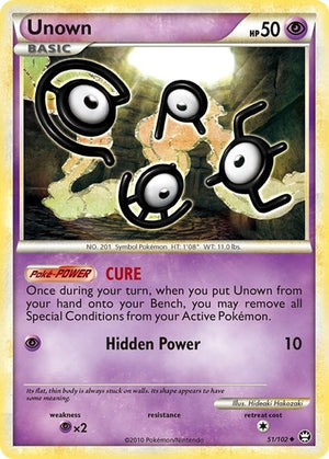 Pokemon TCG - Triumphant - Unown - 51/102