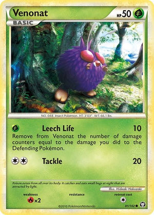 Pokemon TCG - Triumphant - Venonat - 81/102