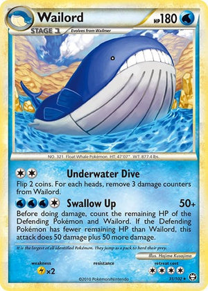 Pokemon TCG - Triumphant - Wailord - 31/102