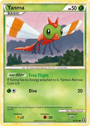 Pokemon TCG - Triumphant - Yanma - 84/102 - Reverse Holofoil