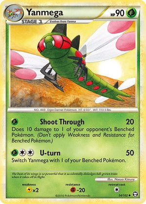 Pokemon TCG - Triumphant - Yanmega - 54/102 - Reverse Holofoil