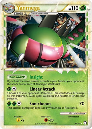 Pokemon TCG - Triumphant - Yanmega - 98/102 - Holofoil