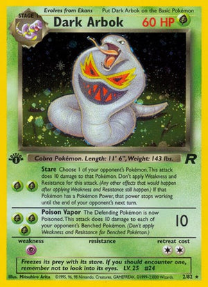 Pokemon TCG - Team Rocket - Dark Arbok - 02/82 - Unlimited Holofoil