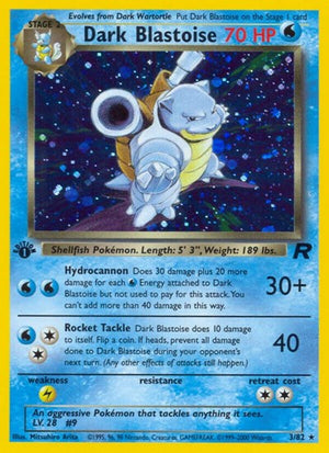 Pokemon TCG - Team Rocket - Dark Blastoise - 03/82 - 1st Edition Holofoil
