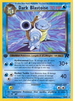 Pokemon TCG - Team Rocket - Dark Blastoise - 20/82 - Unlimited