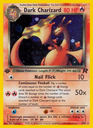 Pokemon TCG - Team Rocket - Dark Charizard - 04/82 - Unlimited Holofoil