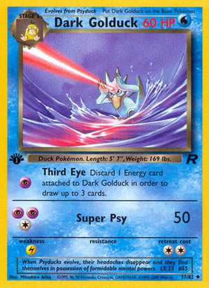 Pokemon TCG - Team Rocket - Dark Golduck - 37/82 - 1st Edition