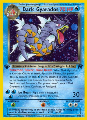 Pokemon TCG - Team Rocket - Dark Gyarados - 08/82 - 1st Edition Holofoil