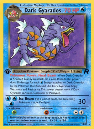 Pokemon TCG - Team Rocket - Dark Gyarados - 25/82 - 1st Edition