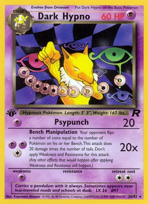 Pokemon TCG - Team Rocket - Dark Hypno - 26/82 - Unlimited