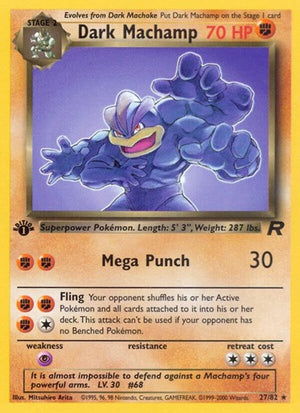 Pokemon TCG - Team Rocket - Dark Machamp - 27/82 - Unlimited